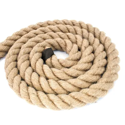 Image de Tresse naturelle 5m, 40mm - 3 fils, pour la décoration, le jardin, les supports, le macramé