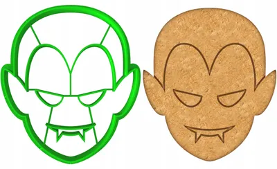 Produktbild von Cookie Monster Vampir Halloween Ausstechform für Kekse