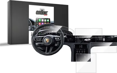 Produktbild von Keramische Autodisplayfolie 4in1 für Porsche Taycan (2019-2024), Grizz Protector