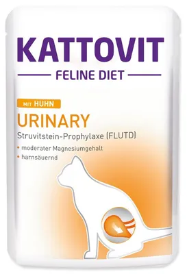 Produktbild von Kattovit Urinary Huhn Frischebeutel, Adult, jede Rasse, Huhn, 85 g