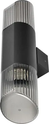 Image de PEONIA applique murale, lampe de jardin, 2xE27, IP54, noir