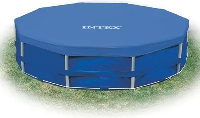 Zdjęcie produktu dla Intex 28031, Okładka, Nad basenem naziemnym, Okrągły, Niebieski, PCW, Polietylen, 3,66 m