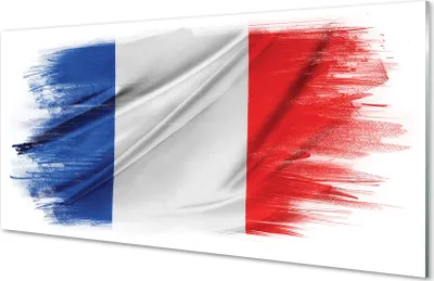 Produktbild von Glasbilder 120x60 Wandkunst die Flagge von Frankreich