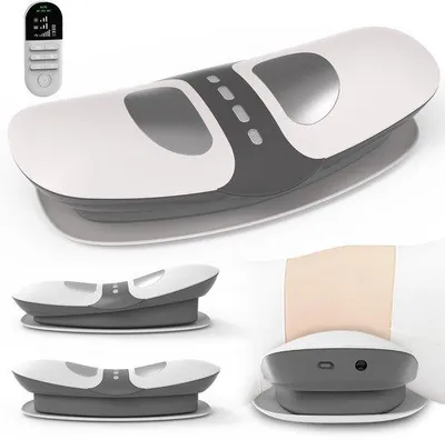 Zdjęcie produktu dla Aparat do masażu pleców 4 w 1: bezprzewodowy masażer pleców z funkcją rozciągania powietrznego, termoterapią, wibracjami i elektrostymulacją EMS do użytku domowego
