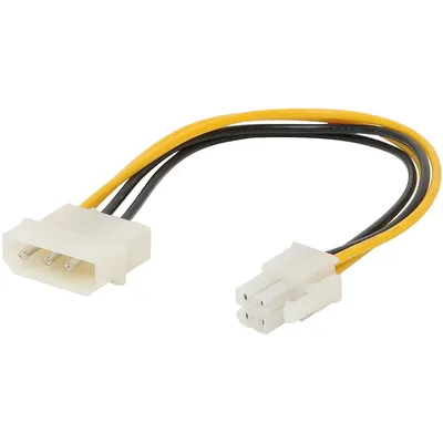 Produktbild von Internes Stromkabel 13.3 cm auf P4 Buchse 15cm