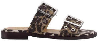 Image de Sandales Ganni Sandalia Femenine Buckle Denim pour Femme