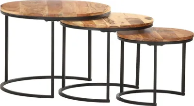 Immagine prodotto di vidaXL Set tavoli 3 pz. Legno massiccio di acacia