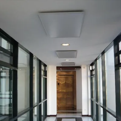 Produktbild von XIMAX Infrarotheizung Decke hängend Heizpaneel Weiss Höhe 600 mm, Breite 900 mm 450 Watt