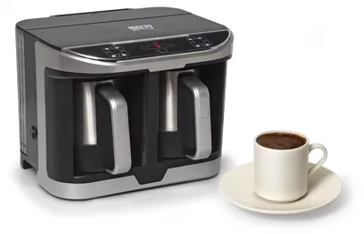 Türkische Kaffeemaschine Dual Pro, 8 Tassen, 1470 W, Doppelkanne