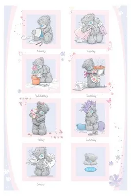 Immagine prodotto di Bambini - Peluche - Giorni della settimana - 61x91,5 cm - Poster