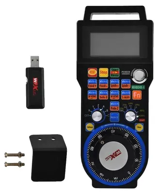 Obrázek produktu pro Bezdrátové ruční ovladače, podpora 6 os, LCD displej, 6 os WHB04B-6