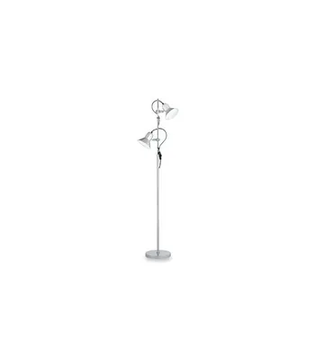 Produktbild von Ideal Lux POLLY PT2, Silber, Wohnzimmer, Metall, IP20, E27, 2 Glühbirne(n)