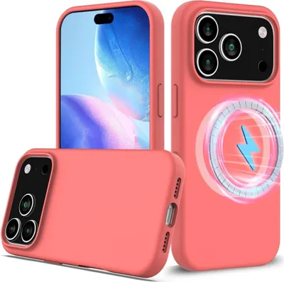 Produktbild von iPhone 17 Pro Max Hülle - Coverup Liquid Colour Back Cover - MagSafe Compatible - Rosa