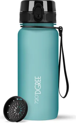 Produktbild von uberBottle softTouch Trinkflasche mit Sieb 650ml / Ocean Blue/ 720DGREE