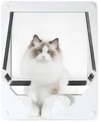 Productafbeelding van Huisdieren Kattenkrabber met 4-Weg Magneetblok - Kattendeur voor Honden en Katten