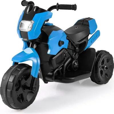 Produktbild von GOPLUS Elektro Kindermotorrad, 6V Elektro Motorrad Kinder mit LED-Scheinwerfer, Geschwindigkeit 2-3 km/h, Elektromotorrad für Kinder ab 3 Jahren