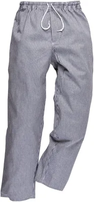 Produktbild von Portwest C079 Kochhose Bromley Black Check Gr. XL