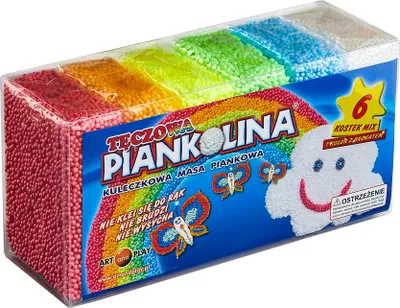 Imagen del producto de Arcilla de espuma de colores para juegos creativos – 6 colores del arcoíris