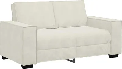 Produktbild von vidaXL 2-Sitzer-Sofa Creme 160x78x84 cm Samt