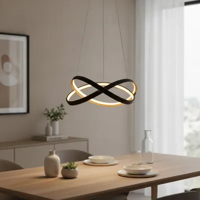 Productafbeelding van Design hanglamp Odrey zwart met goud
