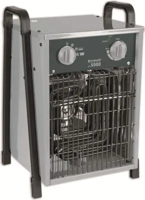 Obrázok produktu pre Einhell EH 5000, Elektrický ohrievač s ventilátorom, Vnútorný, Podlaha, Zelená, Šedá, Kov, Otočné
