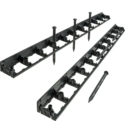 Produktbild von Rasenkante, 1000 mm x 80 mm x 45 mm 2 Stück – stabile Beeteinfassung für gerade Linien – Default Title