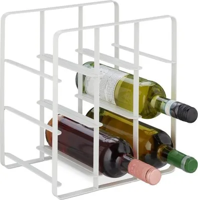Zdjęcie produktu dla Metalowy stojak na wino na 9 butelek