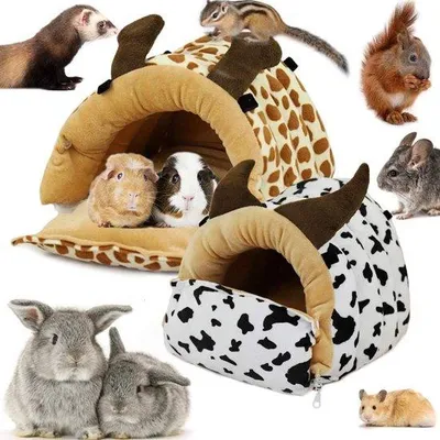 Produktbild von Kuschelhaus für kleine Tiere, weiches Bett, Hängematte, Kabine mit Haken