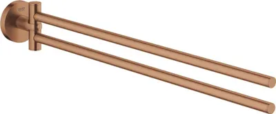 Produktbild von GROHE Handtuchhalter Essentials 40371_1, 2-armig, schwenkbar, 439 mm, warm sunset gebürstet