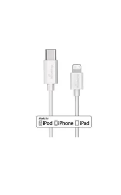 Produktbild von MediaRange MRCS215, 1 m, USB C, USB C/Lightning, USB 2.0, 0,48 Gbit/s, Weiß