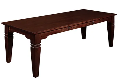 Image de MASSIVMOEBEL24 | Table à manger 260x100 Acacia laqué Nougat OXFORD #609