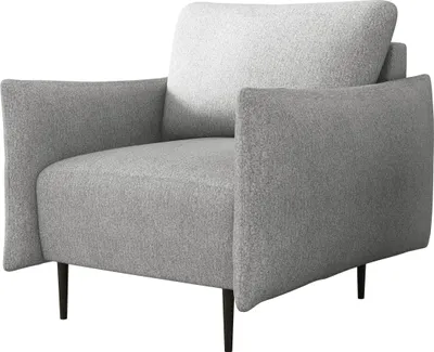 Produktbild von MIRJAN24 Sessel Lambi, Wohnzimmer, Klassische-Sessel, Schwarze Metallfüße, 98x90x85 cm (Farbe: Velo 633)