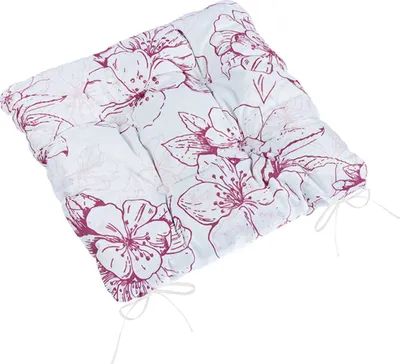 Produktbild von Adéla gesteppter Sitz - 40x40 cm - Burgunderrot, Weiß