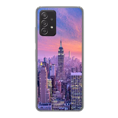 Produktbild von MuchoWow® Handyhülle Schutzhülle Hülle für Samsung galaxy a73 New York - Farben - Skyline Silikon Softcase Handy Hülle - Handyhülle