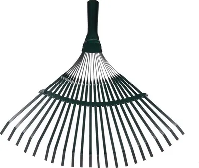 Immagine prodotto di Rastrello per foglie Strend Pro R110, 22 lamelle, a ventaglio, in metallo, senza manico