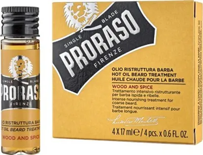 Obrázek produktu pro Sada olejů na plnovous Hot Oil Beard Treatment 4 x 17 ml