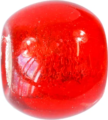 Image de Carlo Biagi perle de verre module rouge European Beads BBGM13