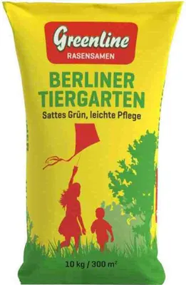 Produktbild von Greenline Berliner Tiergarten 10 kg Rasensamen Rasensaat Spielrasen 300m² GRÜN