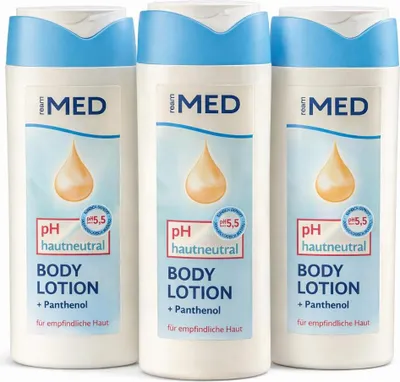 Produktbild von 3x250 ml Ream MED Body Lotion Panthenol pH 5,5 empfindliche Haut