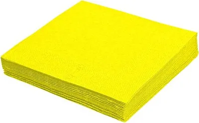 Produktbild von 1250x Servietten 24 x 24 cm 1/4 -Falz 2-lagig gelb