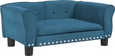 Obrázek produktu pro vidaXL Pelíšek pro psy modrý 70x45x30 cm sametový