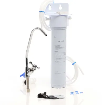 Produktbild von Vodný filter Naturewater NW-1-GAC s granulátom aktívneho uhlia pod umývadlom
