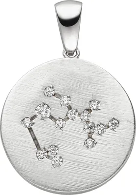 Produktbild von JOBO Anhänger Sternzeichen Schütze 925 Sterling Silber matt 15 Zirkonia Silberanh