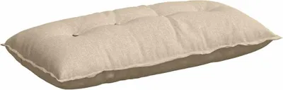 Image de vidaXL Coussin de dossier Crème 100 x 19 x 50 cm Tissu