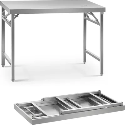 Zdjęcie produktu dla Stół Ze Stali Nierdzewnej Laboratoryjny Składany 120 X 70 Cm