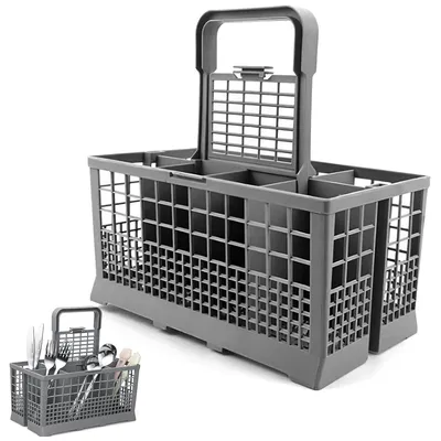Produktbild von Universal Besteckkorb für Spülmaschine, Besteckkorb universal passend für viele Spülmaschinen, Besteckeinsatz für diverse Geschirrspüler, Besteckhalte