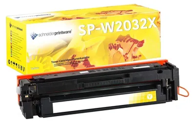 Produktbild von Fachgerecht aufbereitet HP 415X 415A W2032X Toner HP-CHIP wiederverwendet| gelb