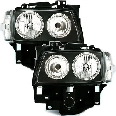 Obrázok produktu pre Angel Eyes svetlomety čierne ĽAVÉ + PRAVÉ pre VW T4 IV od 1996-2003
