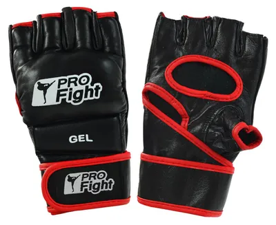 Produktbild von PROfight - Herren Fingerlose Handschuhe "MMA", Leder MR78425 (M) (Schwarz)