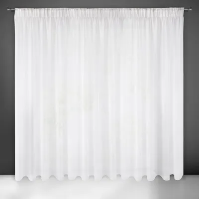 Produktbild von Gardine SYLVIA weiß 135x270 cm Kräuselband Tunnelzug Tunneldurchzug